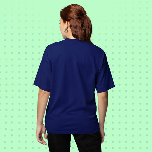 Unisex- Plain Premuim Oversized T-Shirts Navy blue - VIGOR99