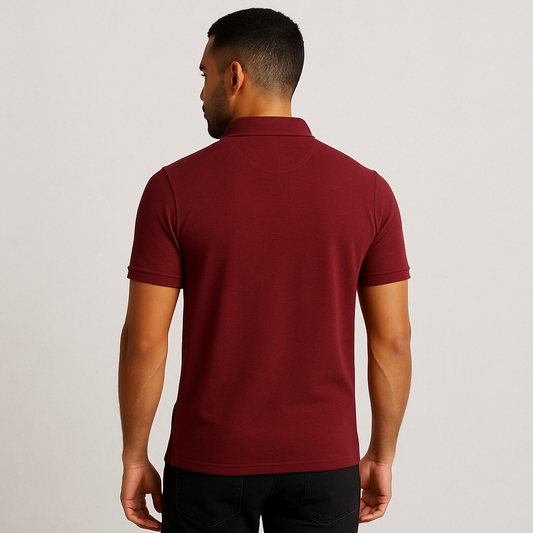Corporate Polo T-Shirts Maroon - VIGOR99