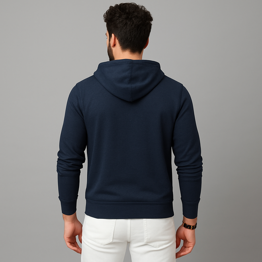 Regular Fit Premuim Hoodies - Unisex Navy blue - VIGOR99