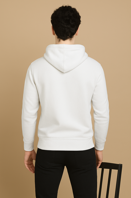 Regular Fit Premuim Hoodies - Unisex White - VIGOR99