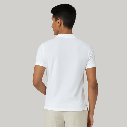 Corporate Polo T-Shirts White - VIGOR99