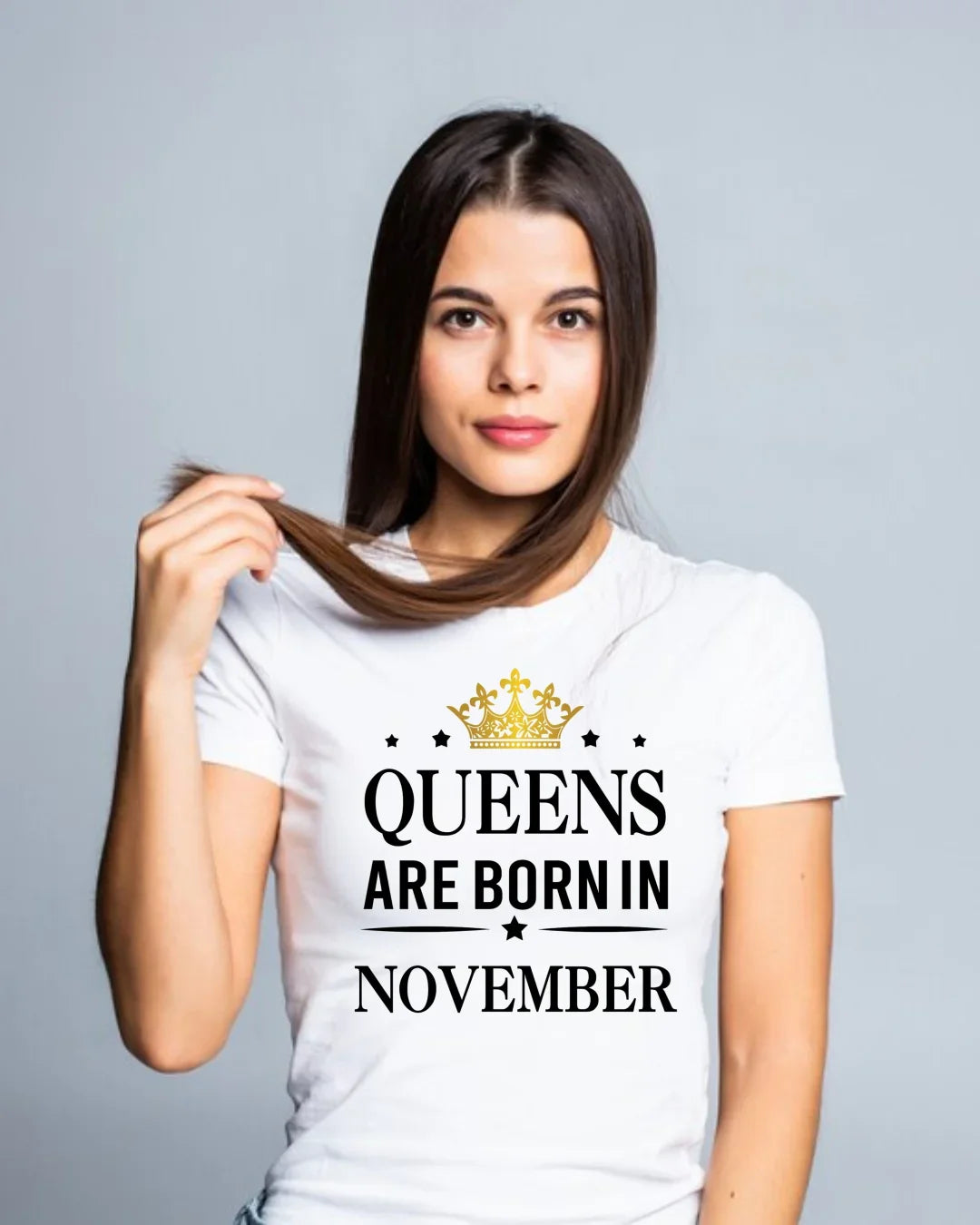 Queens Are Born In November | Birthday T-Shirt - VIGOR99