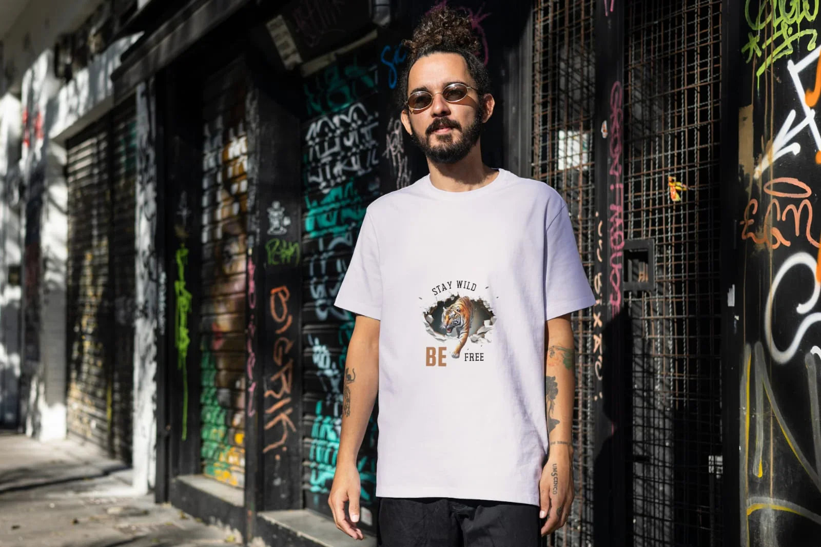 Oversized Printed Cotton T-Shirts - VIGOR99