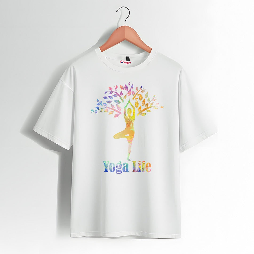 Yoga Life T-Shirt – Spiritual Fitness Tee for Yoga Lovers