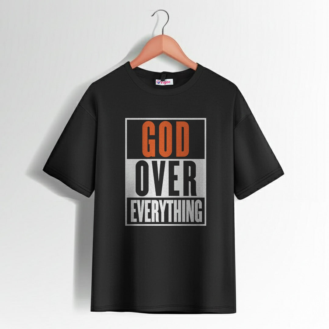 God Over Everything T-Shirt – Faith-Based Graphic Tee