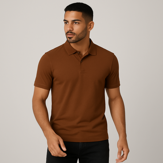 Corporate Polo T-Shirts Brown - VIGOR99