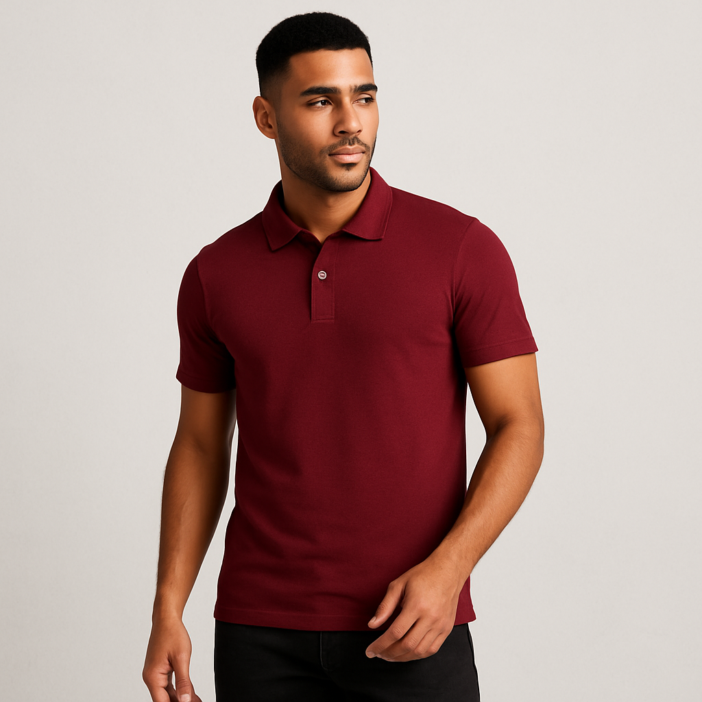 Corporate Polo T-Shirts Maroon - VIGOR99