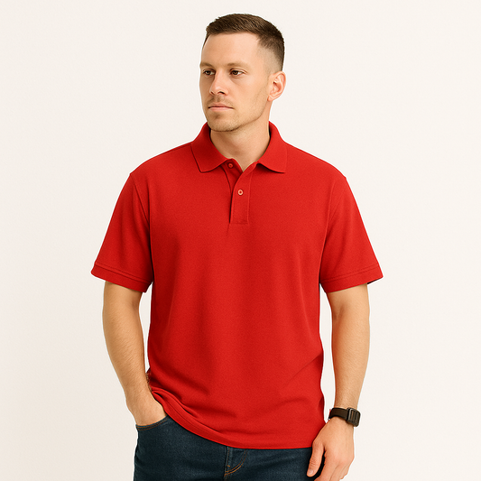 Corporate Polo T-Shirts Red - VIGOR99