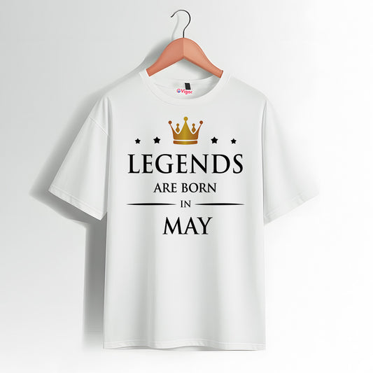 Legends Are Born In May | Birthday T-Shirt