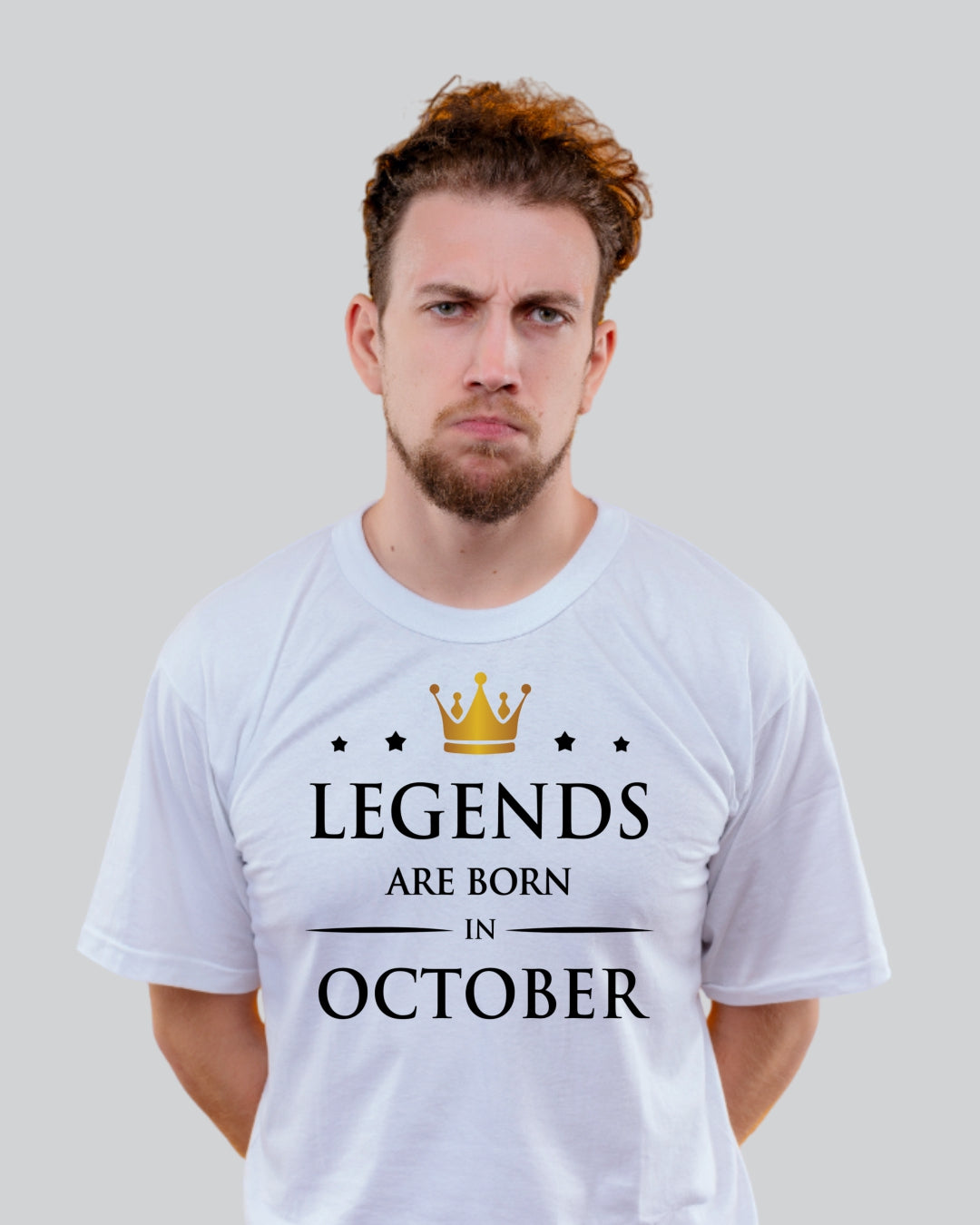 Legends Are Born In October T-Shirt | Birthday T-Shirt