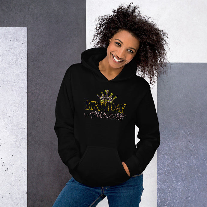 BIRTHDAY PRINCESS (BLING) - HOODIE