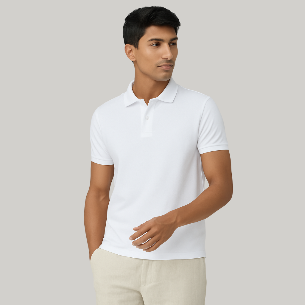 Corporate Polo T-Shirts White - VIGOR99