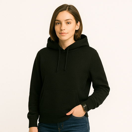 Regular Fit Premium Hoodies-Unisex Black - VIGOR99
