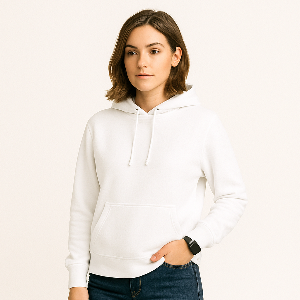 Regular Fit Premium Hoodies-Unisex White - VIGOR99
