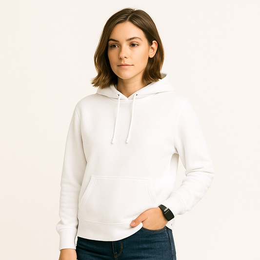 Regular Fit Premium Hoodies-Unisex White - VIGOR99